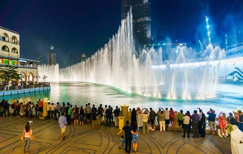 Dubai Fountain Lake Ride From Abu Dhabi